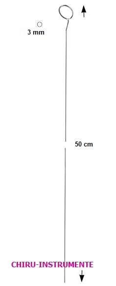 VOLLMAR Ringstripper, Kopf abgewinkelt, Ø 3mm, 50cm