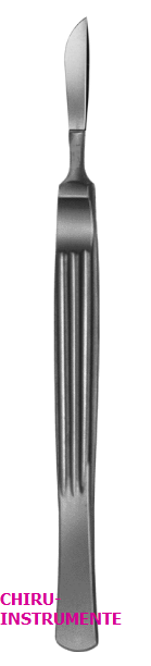 Dissecting knife, no. 7, 16.5 cm (6 ½"), in metal case