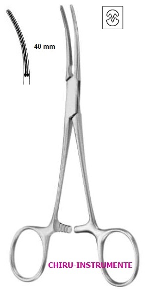 BAINBRIDGE Atraumatische Mehrzweckklemme, gebogen, Maull