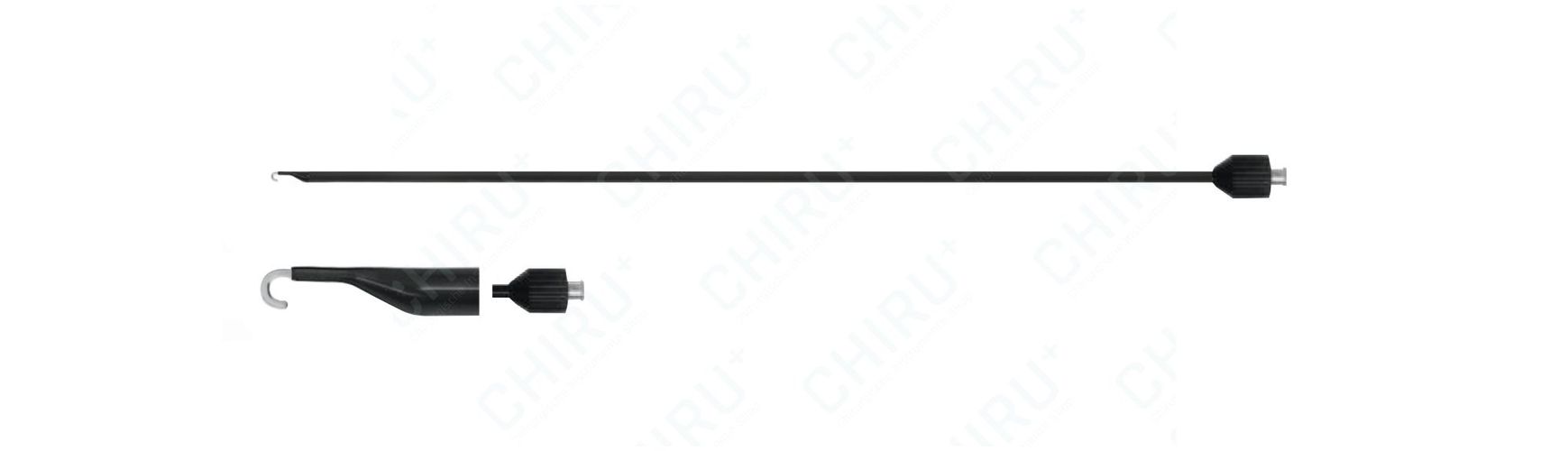 J-Hakenelektrode mit Saug-/Spülkanal, monopolar, Ø 5 mm