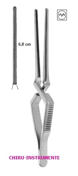 DEBAKEY atrauma-bulldog clamps, 7.5 cm (3"), straight
