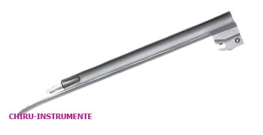 MILLER laryngoscope spatula, Fig. 4, 180 mm, matte, warm light