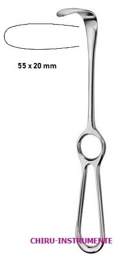 LANGENBECK retractor, 55 x 20 mm, 21 cm (8 ¼")