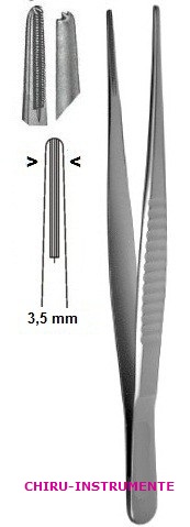 DEBAKEY ATRAUMA Pinzette, 40cm, 3,5mm Fassmaul
