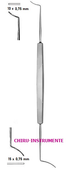 CASTROVIEJO cyclodialysis spatula, 0.75 mm