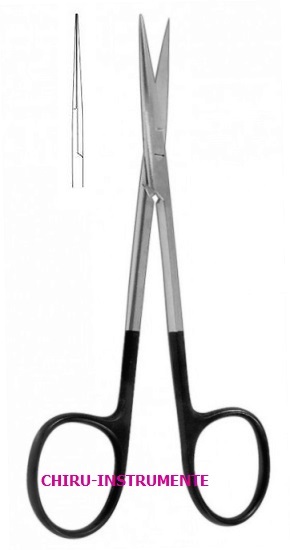 Iris scissors, straight, sh/sh, 10.5 cm (4"),  Supercut (SC)