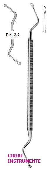 LUCAS Doppel Kürette, Fig. 2/2, 17cm