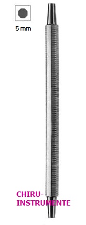 Mouth mirror handle, double-ended