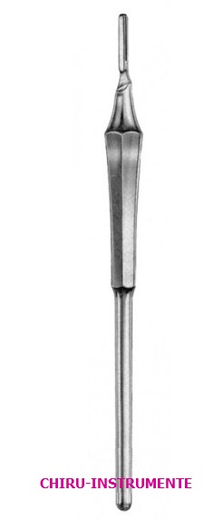 Skalpellgriff, Nr. 3, 15,5 cm, rundes Hohlheft