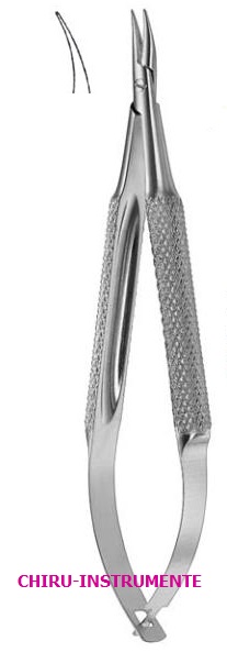 BARRAQUER Nadelhalter, gebogen, glatt, ohne Sperre, 10 cm BARRAQUER Nadelhalter, gebogen, glatt, ohne Sperre, 10 cm