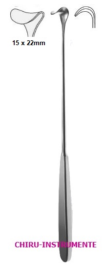 CUSHING Wundhaken, 15 x 22 mm, 25 cm