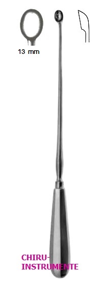 SCHRÖDER Uteruslöffel, Fig. 5, 13 mm, 31 cm, scharf, fest