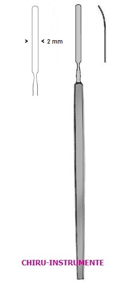 CULLER Iris Spatel, leicht gebogen 2mm, 13cm