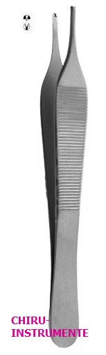 ADSON chirurgische Pinzette, 1 x 2 Zähne, 15 cm, glatt ADSON chirurgische Pinzette, 1 x 2 Zähne, 15 cm, glatt