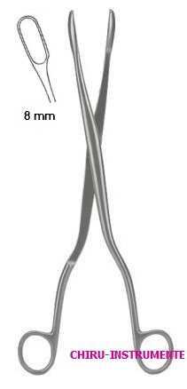 WINTER Abortus-/ Plazentazange, gebogen, Fig. 1, 8mm, 28cm