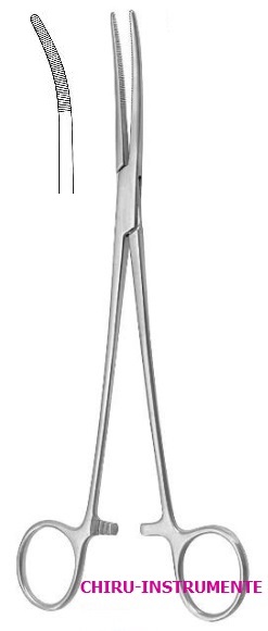 RUMEL Präparier-/ Ligaturklemme, Fig. 1, 24 cm