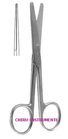 Chirurgische Schere, gerade, st./st., 18,5 cm 
