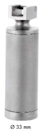 Griff für Standard- Laryngoskop, kurz,matt