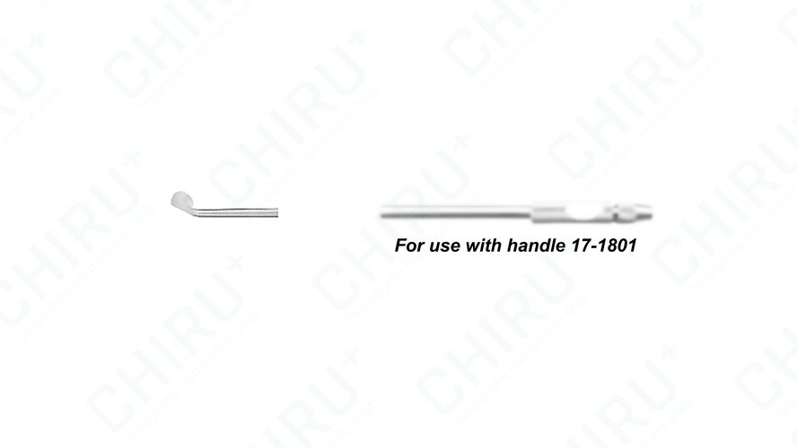 Knife, toothed, 30° right curved, insert alone suitable for handle 17-1801