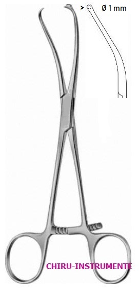 MEYER Repositionszange mit Bohrbüchse für Kirschner-Drähte bis Ø 1mm, 17cm MEYER Repositionszange mit Bohrbüchse für Kirschner-Drähte bis Ø 1mm, 17cm