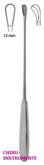 GOURDET Uteruslöffel, Fig. 4, 12 mm, 28 cm, stumpf GOURDET Uteruslöffel, Fig. 4, 12 mm, 28 cm, stumpf