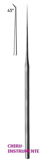 BARBARA Nadel, spitz, abgewinkelt 45°, 0,6mm, 15,5cm