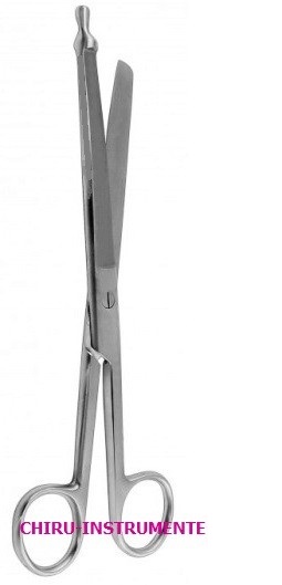 DARMSCHERE mit Knopfspitze,gerade, 21 cm DARMSCHERE mit Knopfspitze,gerade, 21 cm