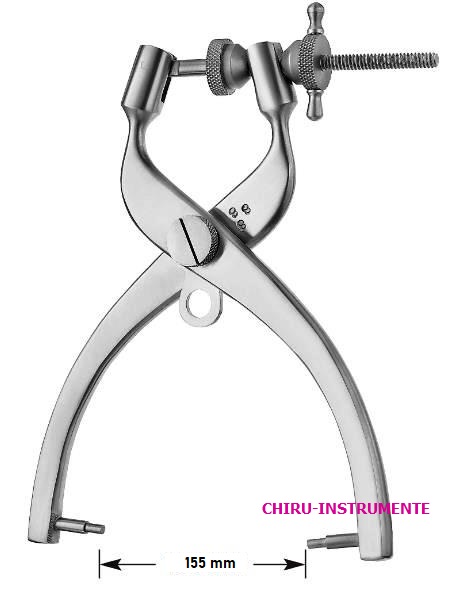 CRUTCHFIELD Schaedelhalter, mittel, 18,5cm