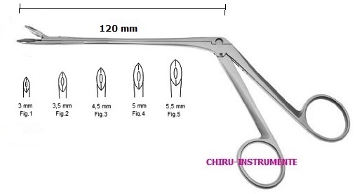 WEIL-BLAKESLEY, scharfe Nasenzange, 19cm, Fig.2, Maulbreite 3,5mm