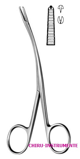 BRAND tendon holding forceps, 24 cm (9 ½"), curved