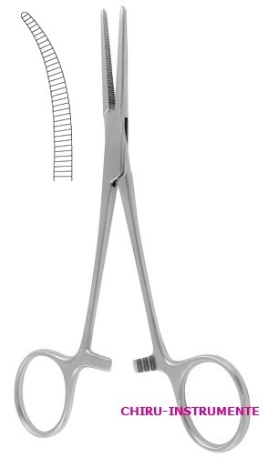 CRILE Gefäßklemme, gebogen, 14cm CRILE Gefäßklemme, gebogen, 14cm