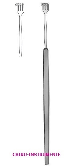 KNAPP Häkchen, 4 Zähne, stumpf, 13cm