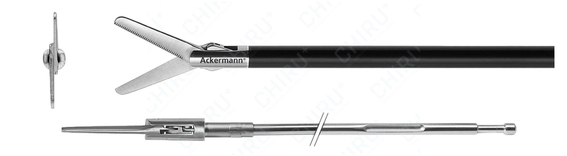 METZENBAUM scissors, straight, serrated, Ø 5.0 mm, 330 mm, Xpress Lock™