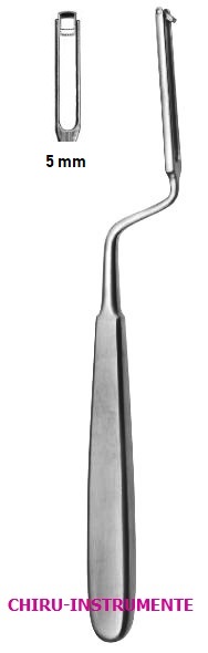 BALLENGER Schwingmesser, bajonettförmig gebogen 5mm, 21cm