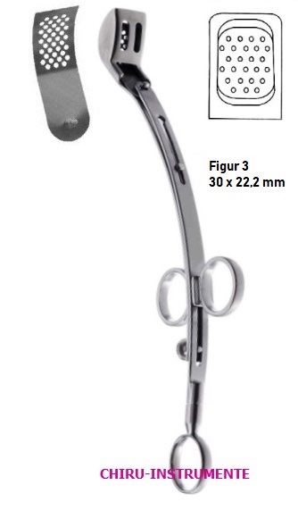 Spare blade for tonsilotome, perforated, fig. 3 Spare blade for tonsilotome, perforated, fig. 3