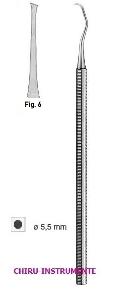 Zahnreiniger, achtkant, Fig. 6, 15cm