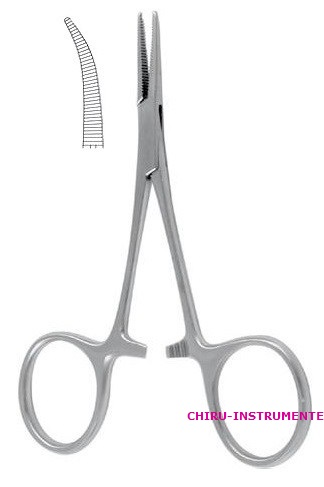 MICRO-MOSQUITO vascular clamp, 10 cm (4"), curved MICRO-MOSQUITO vascular clamp, 10 cm (4"), curved