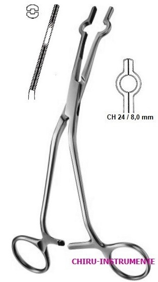 COOLEY CAVA Verschlussklemme, 24 Ch. 16cm