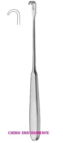 VOLKMANN Wundhaken, Griff: Hohlheft, 2 Zähne, stumpf, 21,5cm VOLKMANN Wundhaken, Griff: Hohlheft, 2 Zähne, stumpf, 21,5cm