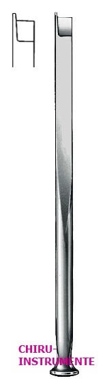 FOMON osteotome, with guide, 17 cm (6.75")
