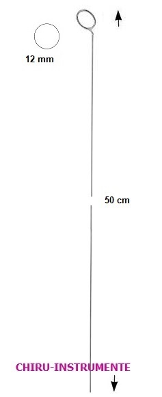 Endarterektomie-Stripper, Ø 12mm, 50cm