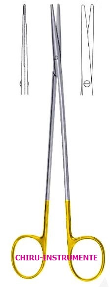 METZENBAUM- FINO scissors, straight, bl/bl, 20 cm (8"),  Tungsten Carbide (TC)