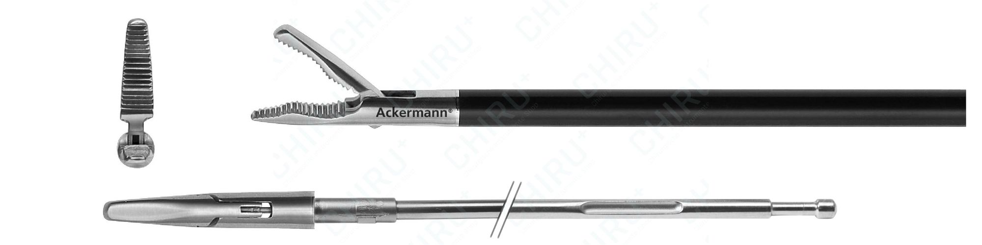 Wave grasping forceps, flat, Ø 5.0 mm, 330 mm, Xpress Lock™