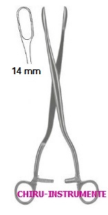 WINTER Abortus-/ Plazentazange, gebogen, mit Sperre, Fig. 3, 14mm, 29cm
