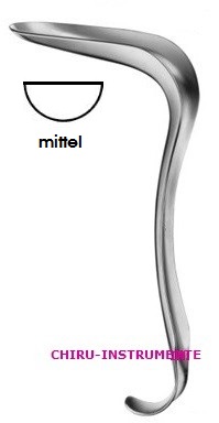 KRISTELLER Scheidenspekulum, Fig. 1, 70 x 27 mm 