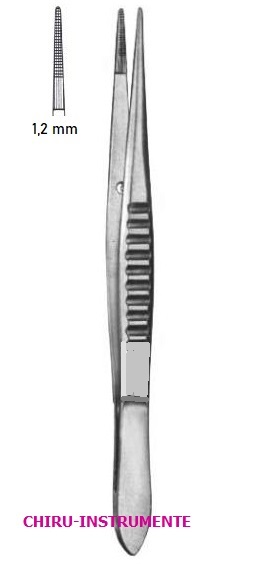BONACCOLTO Strabismuspinzette, 1,2mm, 10cm