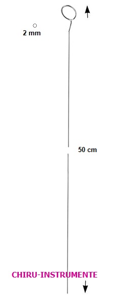 VOLLMAR Ringstripper, Kopf abgewinkelt, Ø 2mm, 50cm