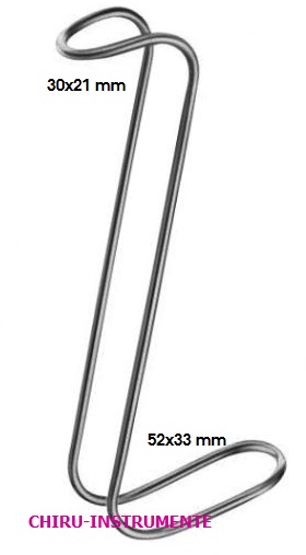 COLLIN-HARTMANN Wundhaken, Draht, 16cm 