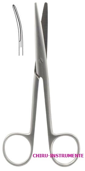 MAYO- STILLE Schere, gebogen, 17 cm