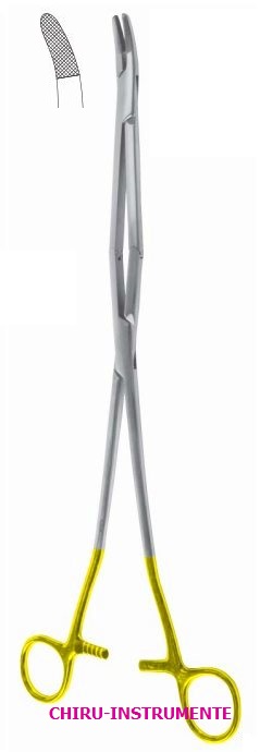 CRILE-WOOD Nadelhalter, gebogen, 36 cm, Hartmetall (TC), Doppelgelenk